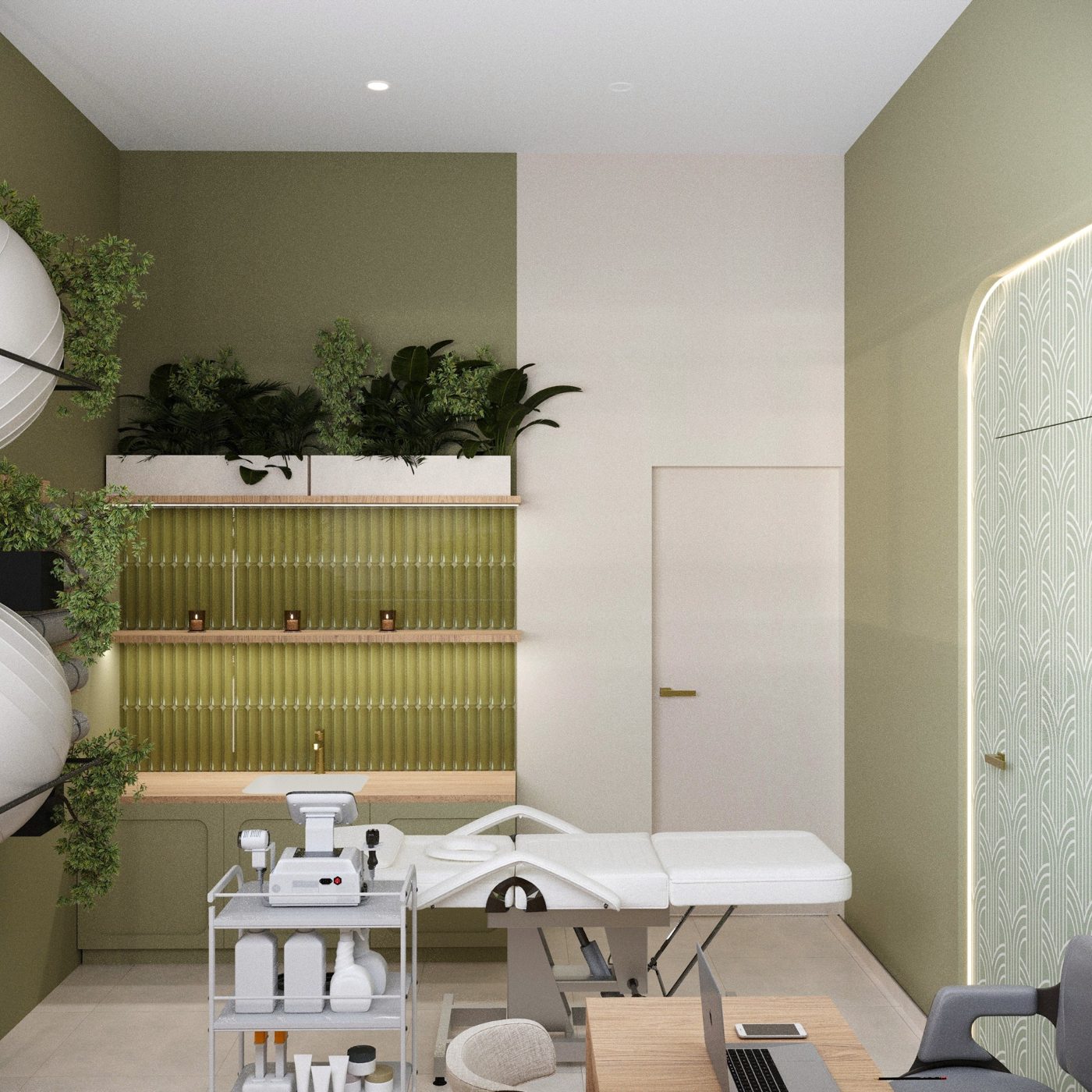 Strefa zabiegowa — projekt SanSi Design