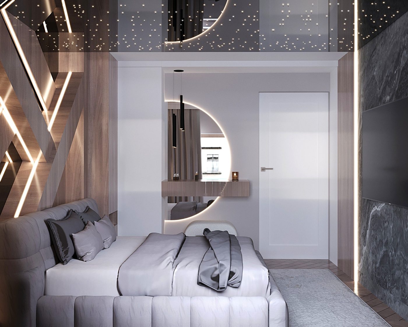 Sypialnia — projekt SanSi Design